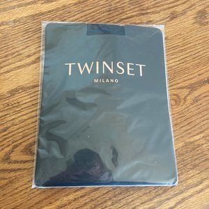 TwinSet women's L / XL unlined elastic waist fishnet stocking tights